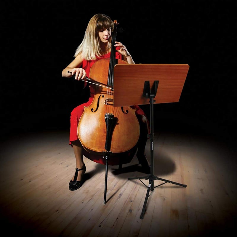 OnStage On-Stage SM7312W Conductor Music Stand with Wide Wooden Bookplate - Image 2